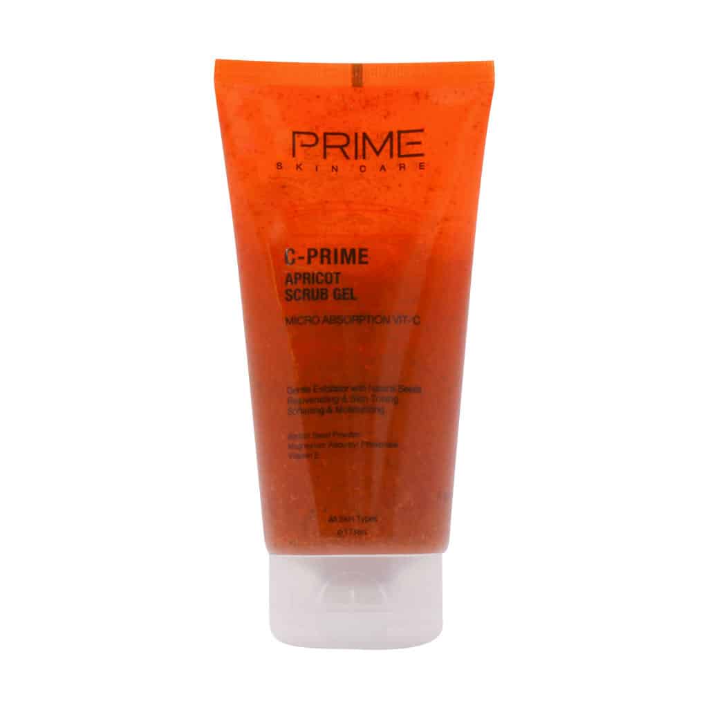 ژل اسکراب پاک کننده زرد آلو و ویتامین C پریم Prime C And Apricot Scrub Gel نمای ۲